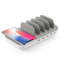 High Quality 5 Port Multiple USB Charger Restaurant Multiple Cell Phone Wireless Charging Station